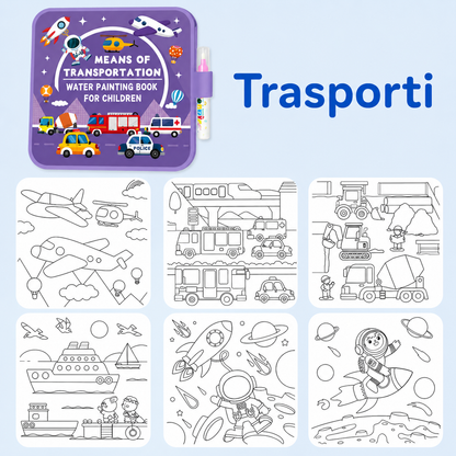 Mess-Free Reusable Water Coloring Book