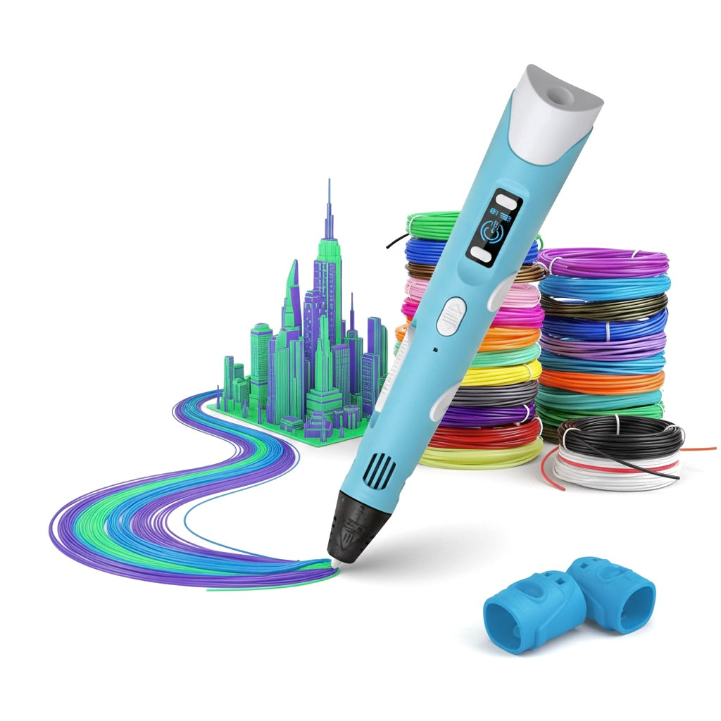 Complete 3D Pen Set – 12-Color Filament