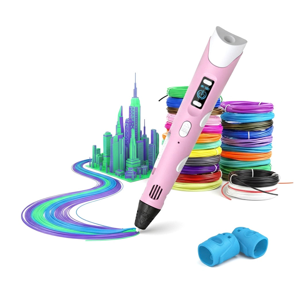 Complete 3D Pen Set – 12-Color Filament
