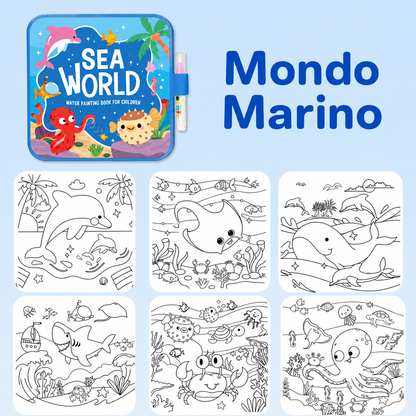 Mess-Free Reusable Water Coloring Book
