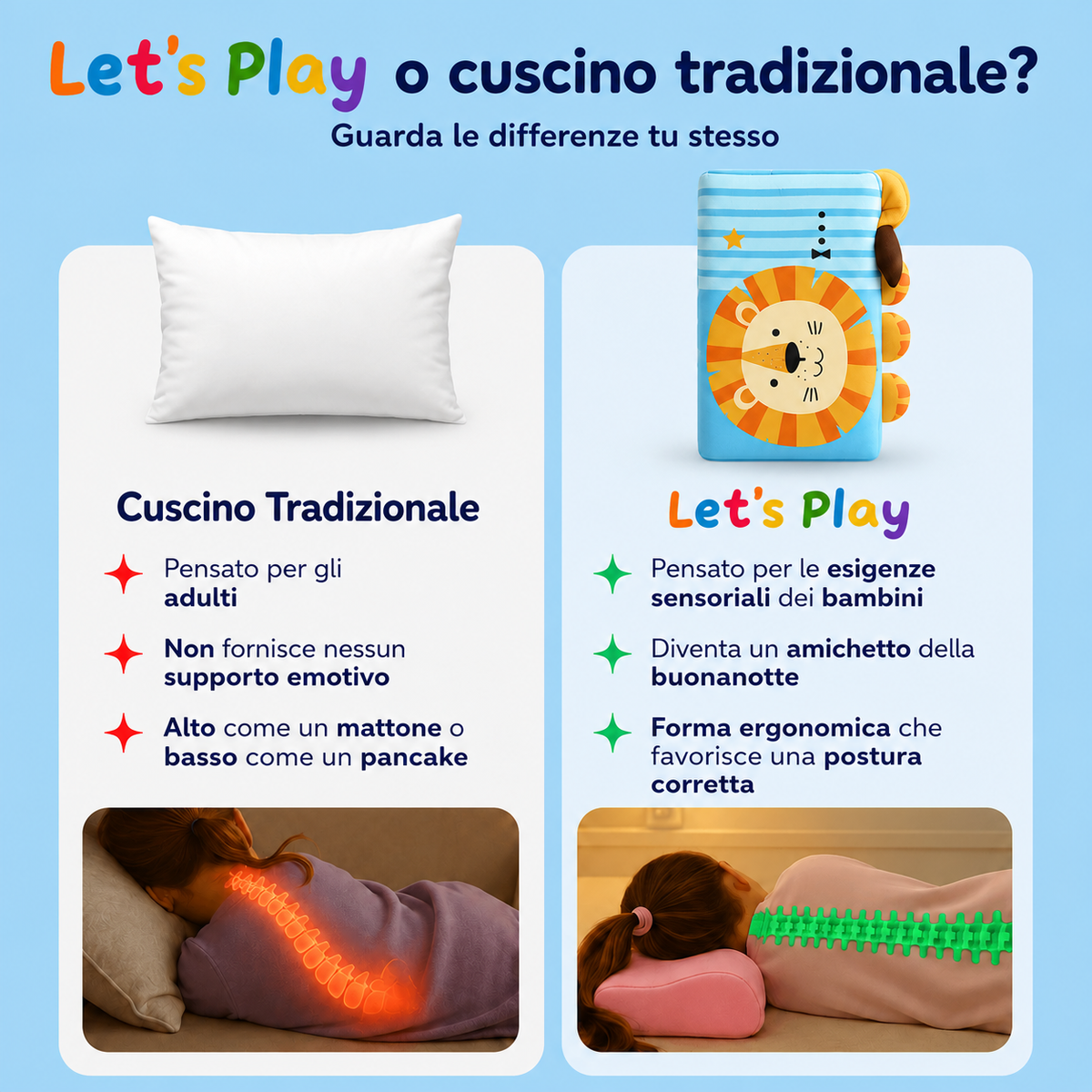Dreamy™ Kids Pillow - Let's Play